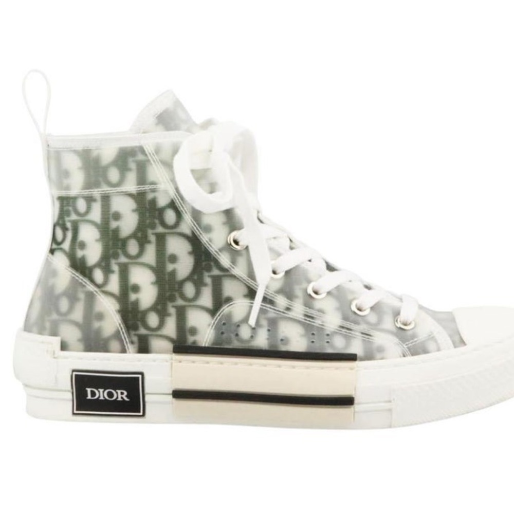 Christian Dior B23 Oblique Logo Canvas Sneakers Size 45